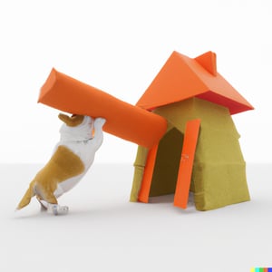 DALL·E 2023-10-17 01.34.18 - 3d corgi building a house